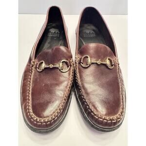 Size 11 Onward Reserve Horse Bit Loafers Brown Slip On Leather Country Club